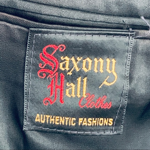 Saxony Hall Gray Striped Blazer - Picture 6 of 8